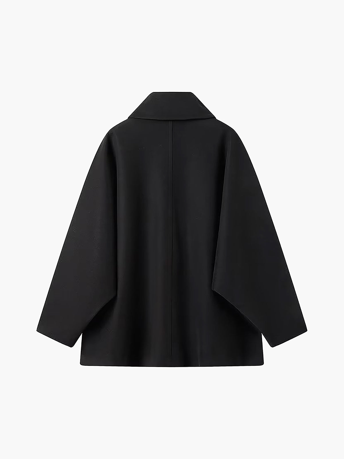 Oversized Damenmantel aus Wollmischgewebe mit Knopfverschluss-Coats for women-Alpenkind