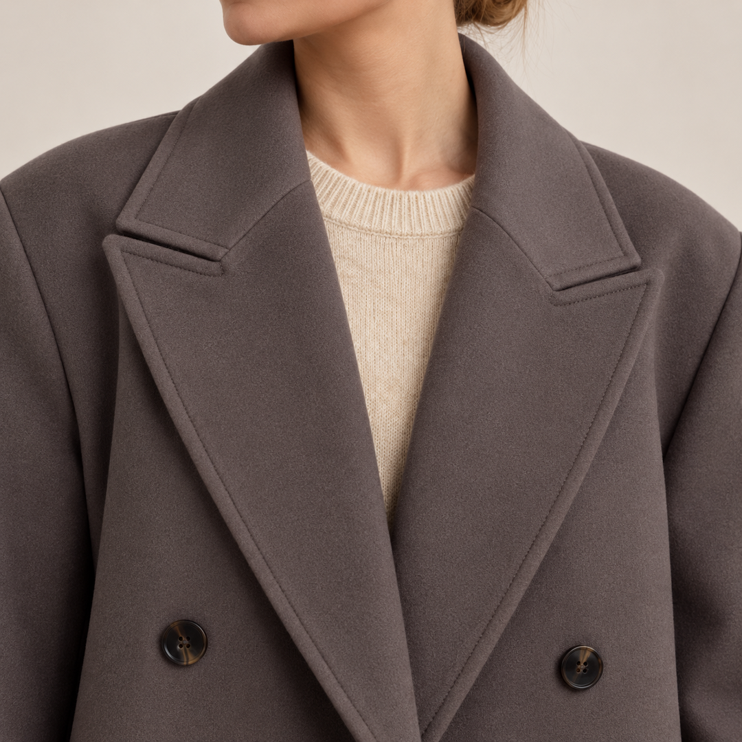 Oversized Wollmantel für Damen-Coats for women-Alpenkind