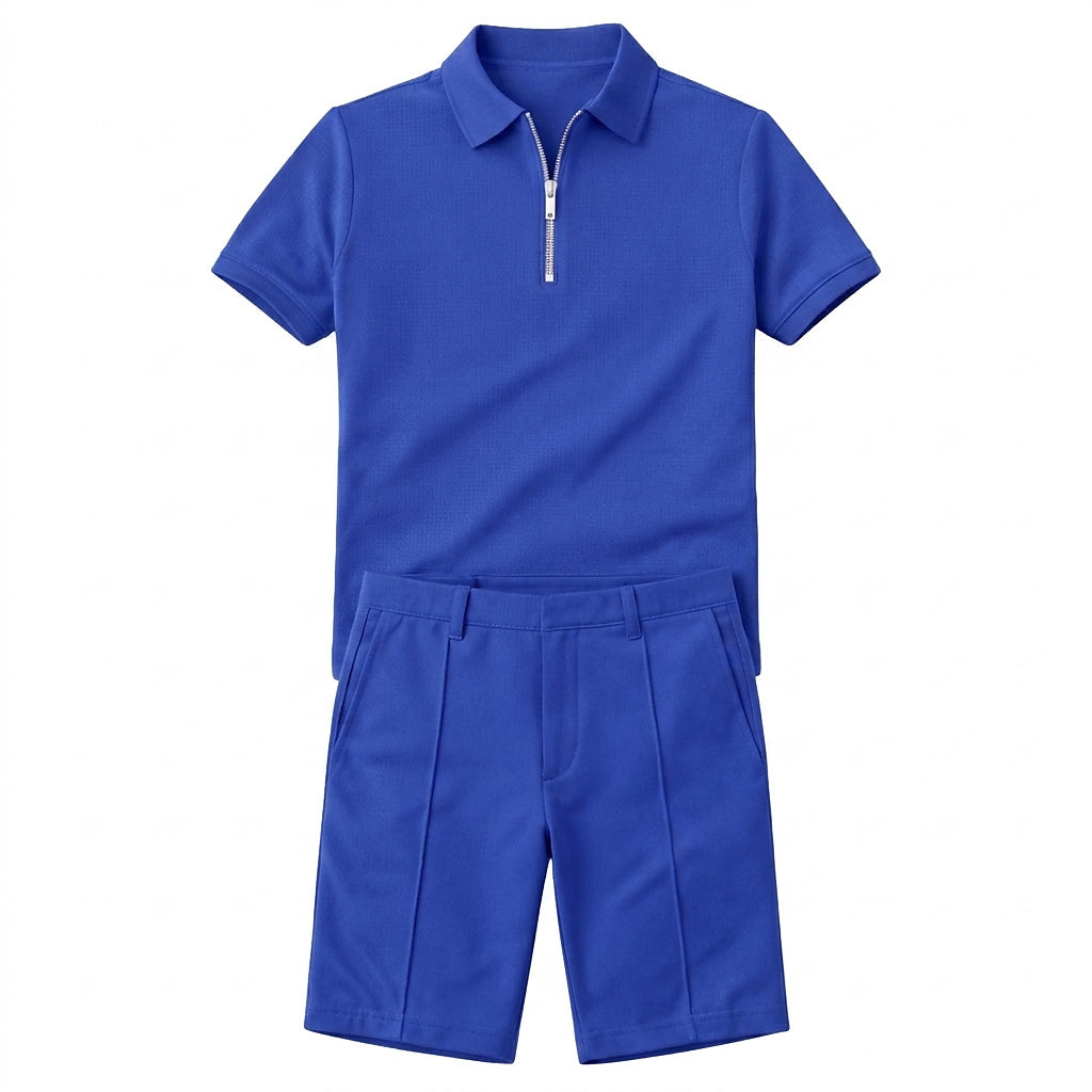 Passendes Polo-Shirt und Shorts Set für Herren-Sets for Men-Alpenkind