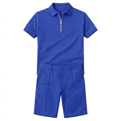 Passendes Polo-Shirt und Shorts Set für Herren-Sets for Men-Alpenkind
