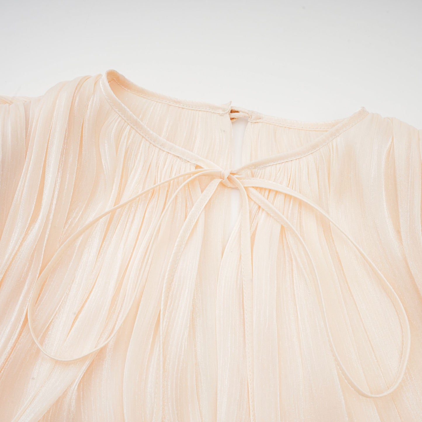 Plissee-Minikleid mit Rüschen und Schärpe für Damen-Mini Dress-Alpenkind