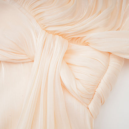 Plissee-Minikleid mit Rüschen und Schärpe für Damen-Mini Dress-Alpenkind