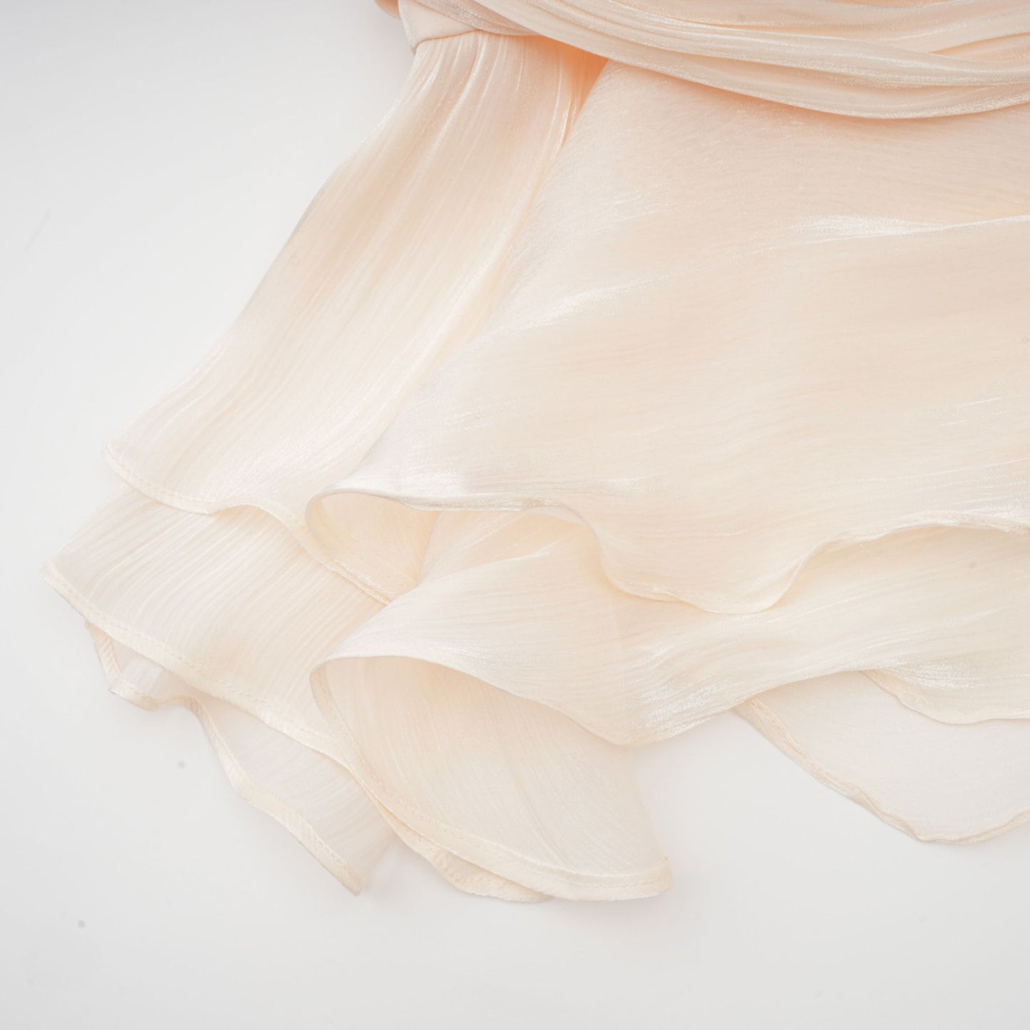 Plissee-Minikleid mit Rüschen und Schärpe für Damen-Mini Dress-Alpenkind