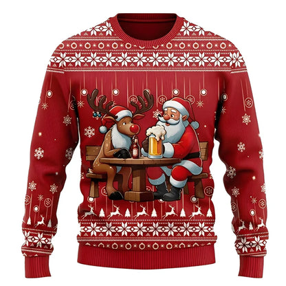 Festlicher Strickpullover für Wintertage