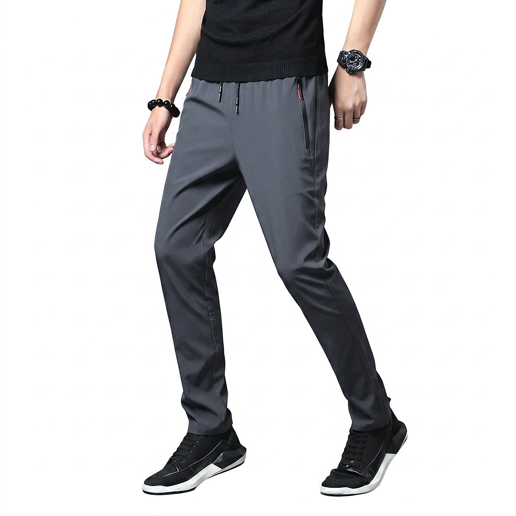Schmale Herren-Jogger mit Reißverschlusstaschen-Pants for Men-Alpenkind
