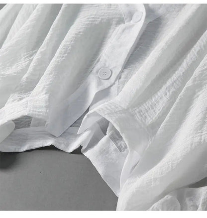 Strukturierte Damenbluse mit V-Ausschnitt und Knöpfen-Blouses for women-Alpenkind