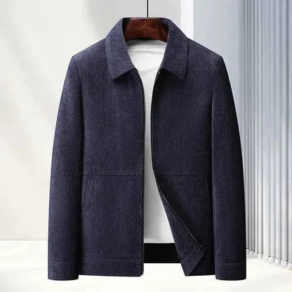 Strukturierte Herren-Reißverschlussjacke-Jackets for men-Alpenkind