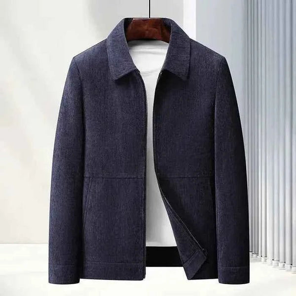 Strukturierte Herren-Reißverschlussjacke-Jackets for men-Alpenkind