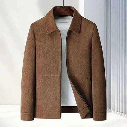 Strukturierte Herren-Reißverschlussjacke-Jackets for men-Alpenkind