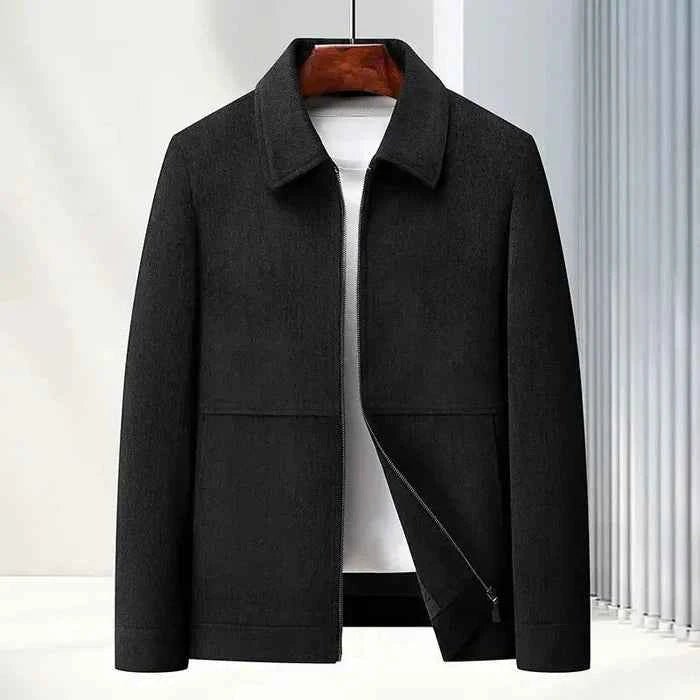 Strukturierte Herren-Reißverschlussjacke-Jackets for men-Alpenkind