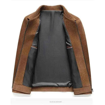 Strukturierte Herren-Reißverschlussjacke-Jackets for men-Alpenkind