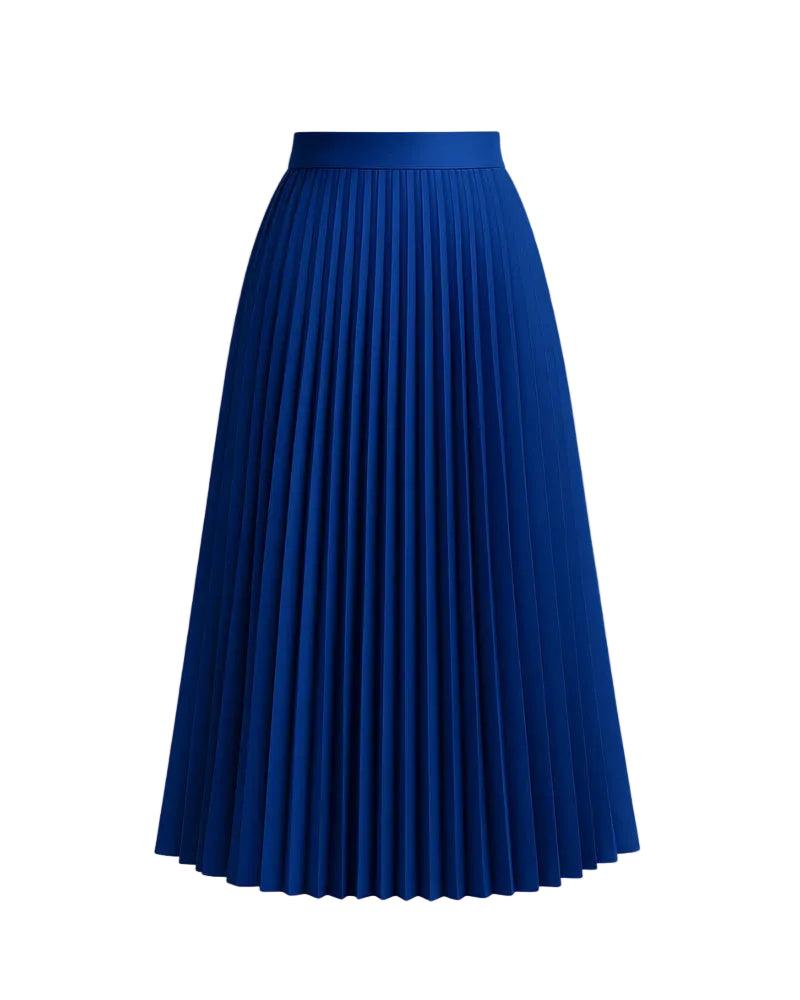Strukturierter Midirock mit Falten für Damen-Skirt for women-Alpenkind