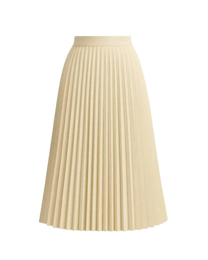 Strukturierter Midirock mit Falten für Damen-Skirt for women-Alpenkind