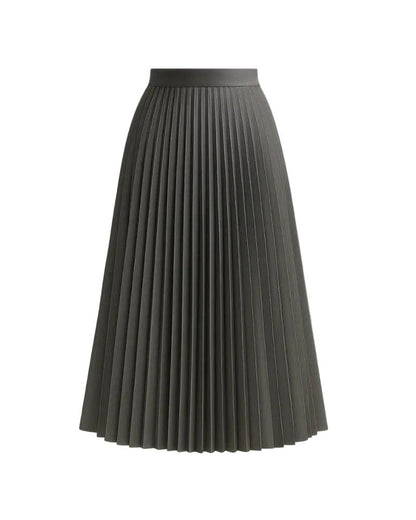 Strukturierter Midirock mit Falten für Damen-Skirt for women-Alpenkind