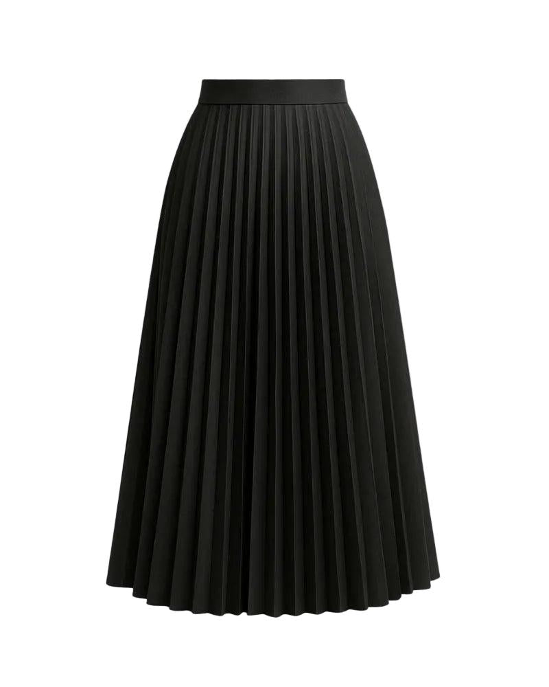 Strukturierter Midirock mit Falten für Damen-Skirt for women-Alpenkind