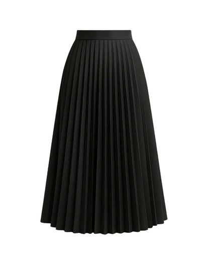 Strukturierter Midirock mit Falten für Damen-Skirt for women-Alpenkind