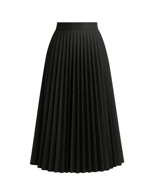 Strukturierter Midirock mit Falten für Damen-Skirt for women-Alpenkind