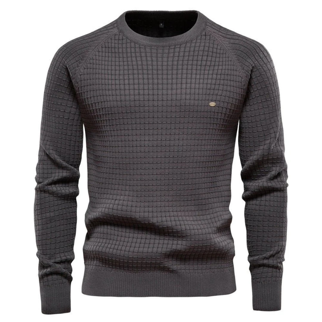 Strukturierter Strickpullover für Herren-Sweaters for men-Alpenkind
