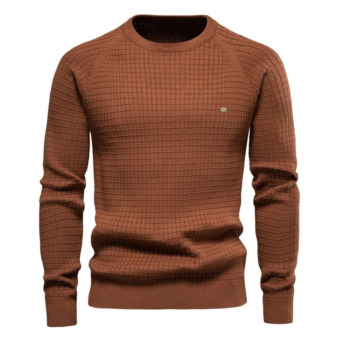 Strukturierter Strickpullover für Herren-Sweaters for men-Alpenkind