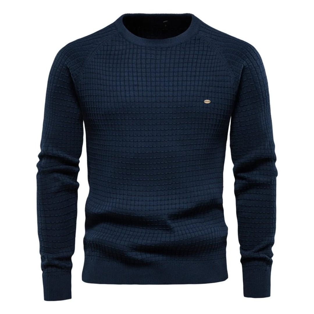 Strukturierter Strickpullover für Herren-Sweaters for men-Alpenkind