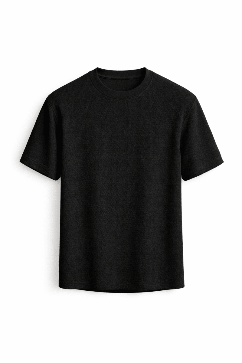 Strukturiertes Rundhals-T-Shirt für Herren-T-Shirts & Polos for men-Alpenkind