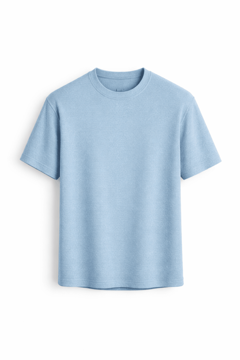 Strukturiertes Rundhals-T-Shirt für Herren-T-Shirts & Polos for men-Alpenkind