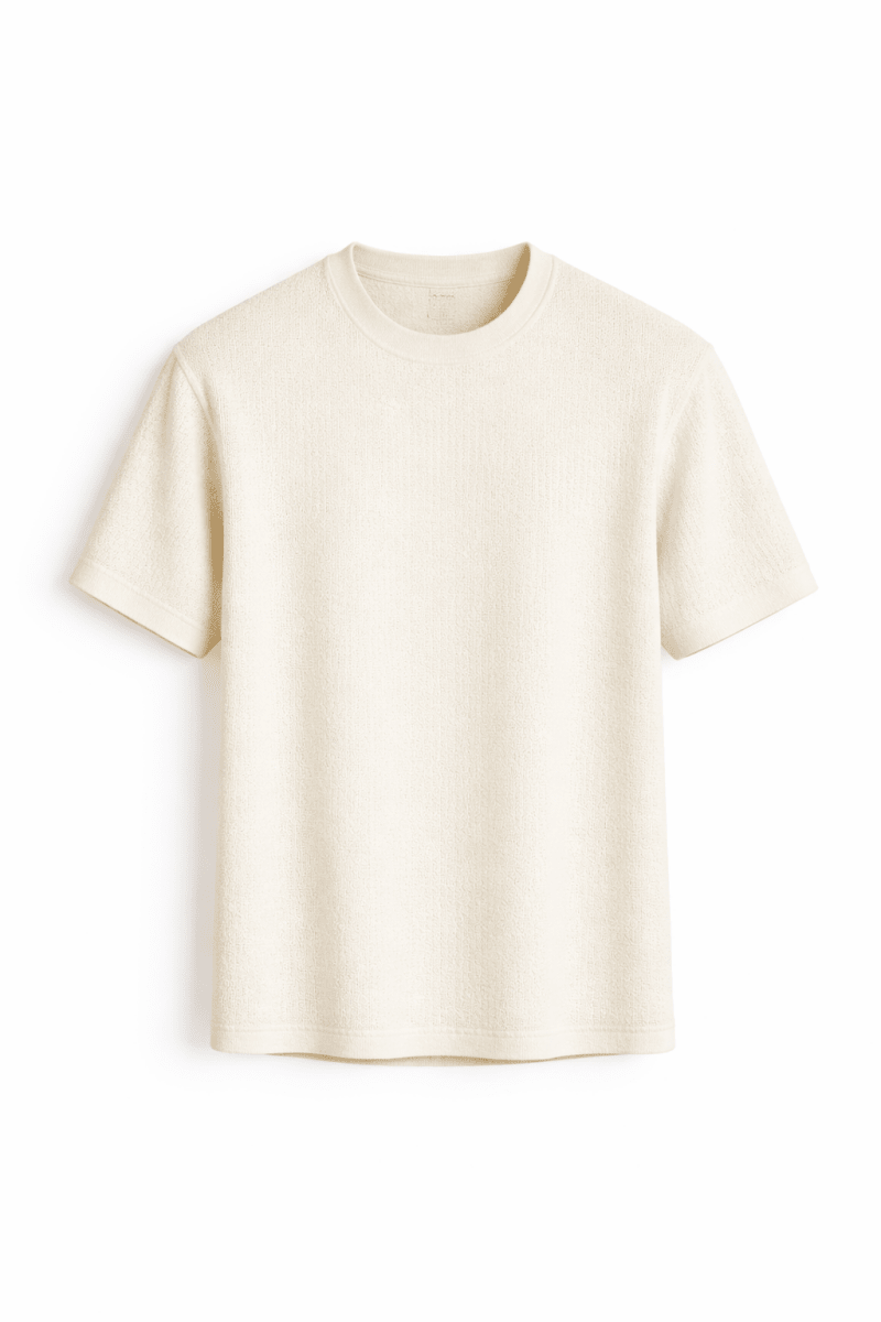 Strukturiertes Rundhals-T-Shirt für Herren-T-Shirts & Polos for men-Alpenkind
