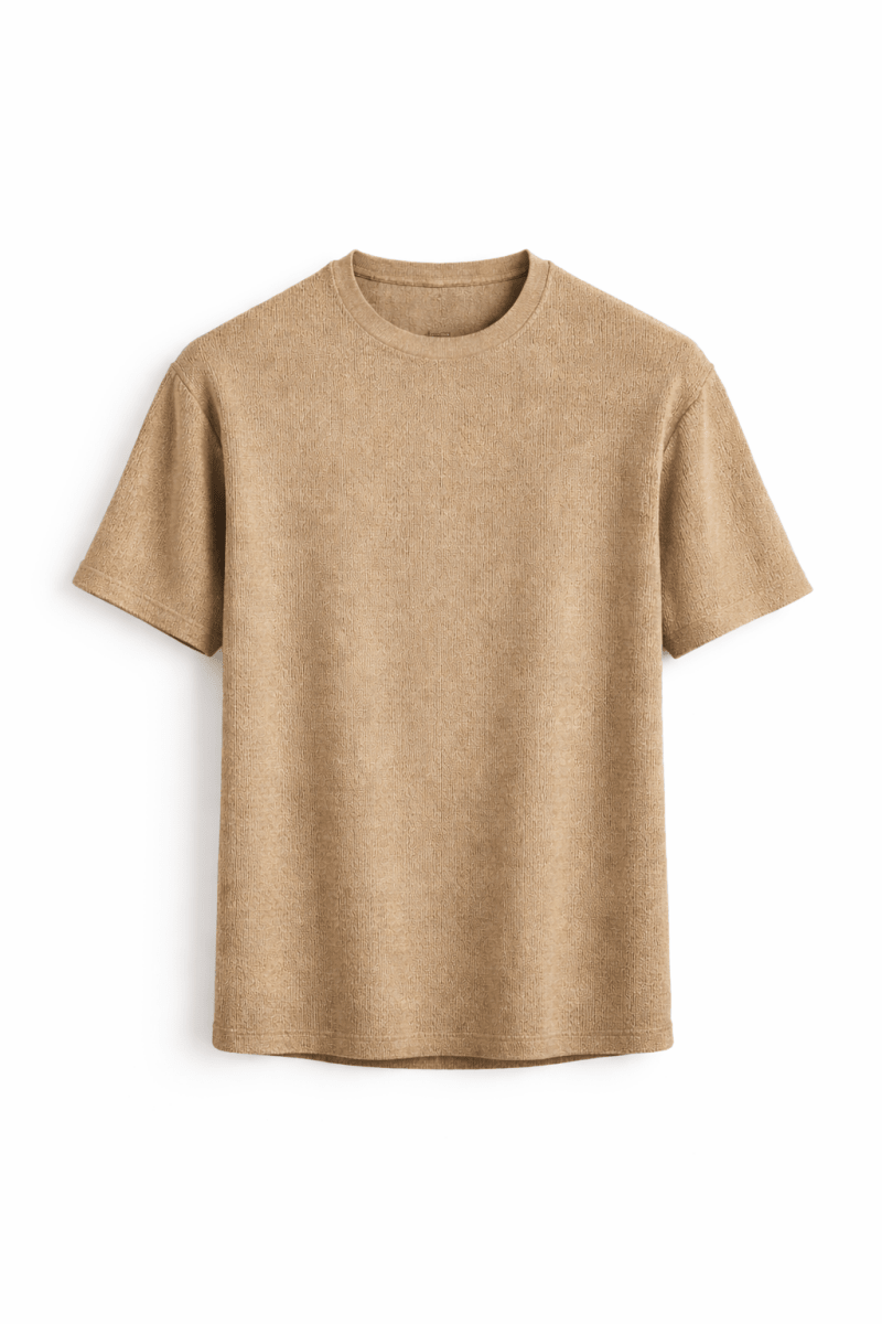Strukturiertes Rundhals-T-Shirt für Herren-T-Shirts & Polos for men-Alpenkind