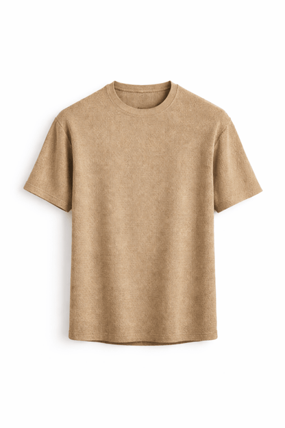 Strukturiertes Rundhals-T-Shirt für Herren-T-Shirts & Polos for men-Alpenkind