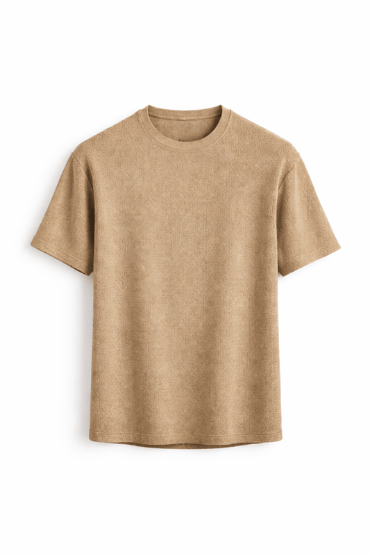 Strukturiertes Rundhals-T-Shirt für Herren-T-Shirts & Polos for men-Alpenkind