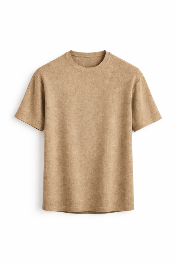 Strukturiertes Rundhals-T-Shirt für Herren-T-Shirts & Polos for men-Alpenkind