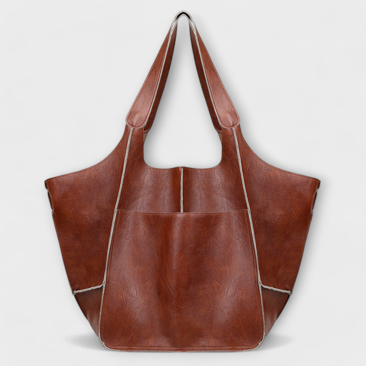 Übergroße Damen-Tragetasche mit aufgesetzter Fronttasche-Accessories for Women-Alpenkind