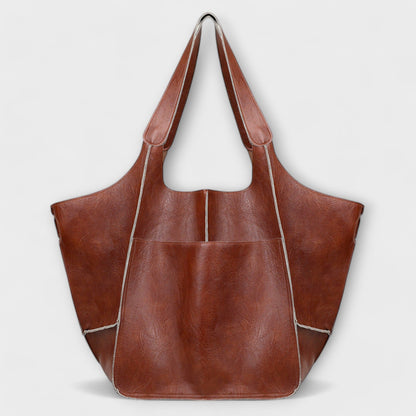 Übergroße Damen-Tragetasche mit aufgesetzter Fronttasche-Accessories for Women-Alpenkind