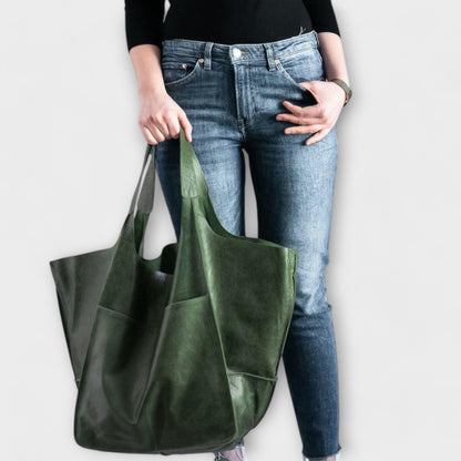 Übergroße Damen-Tragetasche mit aufgesetzter Fronttasche-Accessories for Women-Alpenkind