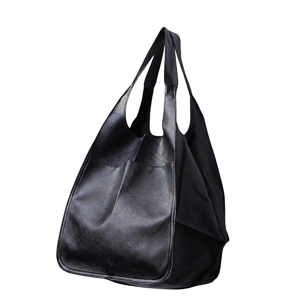 Übergroße Damen-Tragetasche mit aufgesetzter Fronttasche-Accessories for Women-Alpenkind