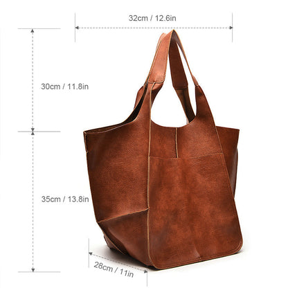 Übergroße Damen-Tragetasche mit aufgesetzter Fronttasche-Accessories for Women-Alpenkind