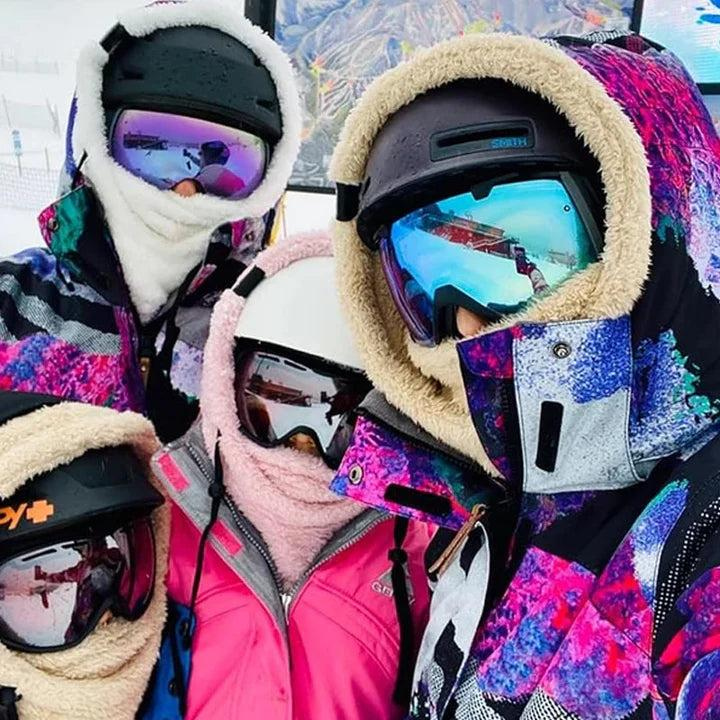 Unisex Kapuzen-Schlauchschal mit Kordelzug-unisex-Alpenkind