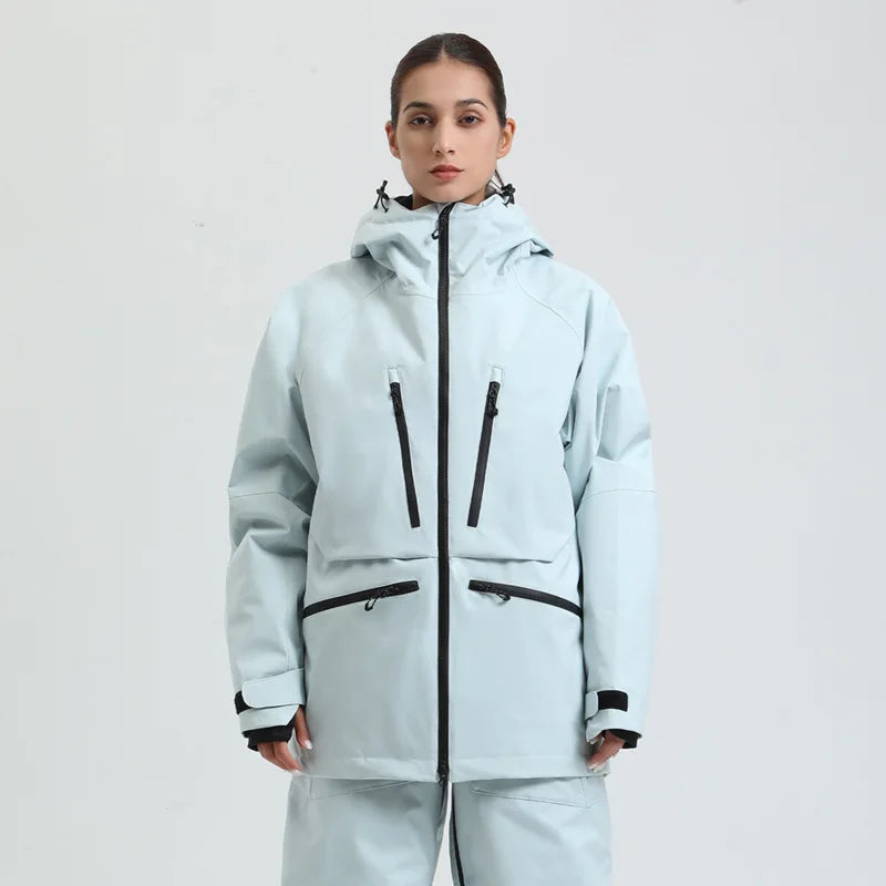 Unisex Kapuzenjacke mit mehreren Reißverschlusstaschen-unisex jacket-Alpenkind