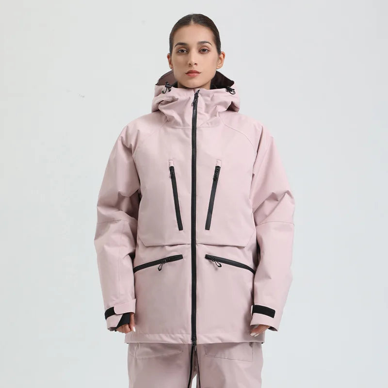 Unisex Kapuzenjacke mit mehreren Reißverschlusstaschen-unisex jacket-Alpenkind