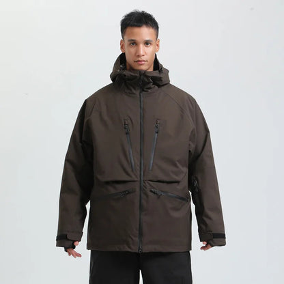 Unisex Kapuzenjacke mit mehreren Reißverschlusstaschen-unisex jacket-Alpenkind