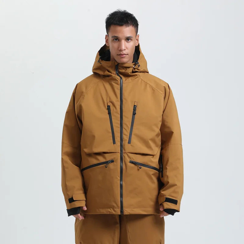 Unisex Kapuzenjacke mit mehreren Reißverschlusstaschen-unisex jacket-Alpenkind