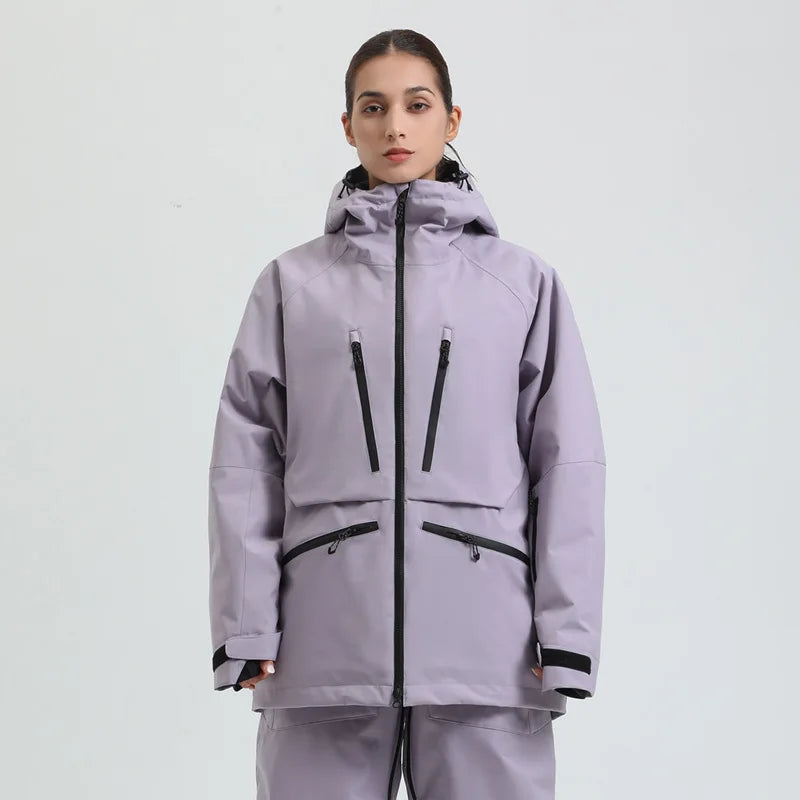 Unisex Kapuzenjacke mit mehreren Reißverschlusstaschen-unisex jacket-Alpenkind