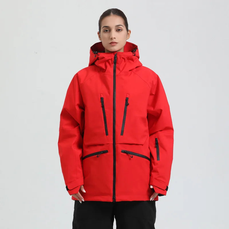 Unisex Kapuzenjacke mit mehreren Reißverschlusstaschen-unisex jacket-Alpenkind