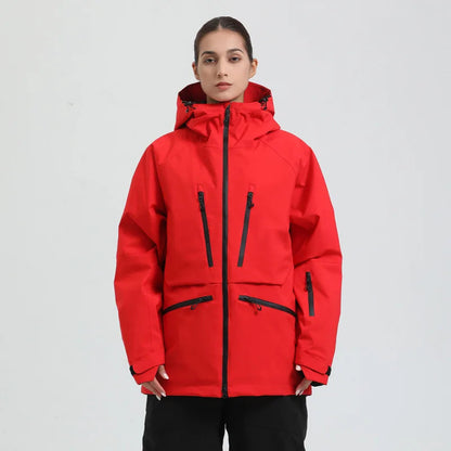 Unisex Kapuzenjacke mit mehreren Reißverschlusstaschen-unisex jacket-Alpenkind