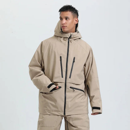 Unisex Kapuzenjacke mit mehreren Reißverschlusstaschen-unisex jacket-Alpenkind
