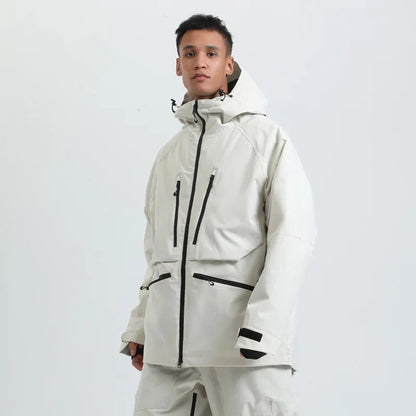 Unisex Kapuzenjacke mit mehreren Reißverschlusstaschen-unisex jacket-Alpenkind