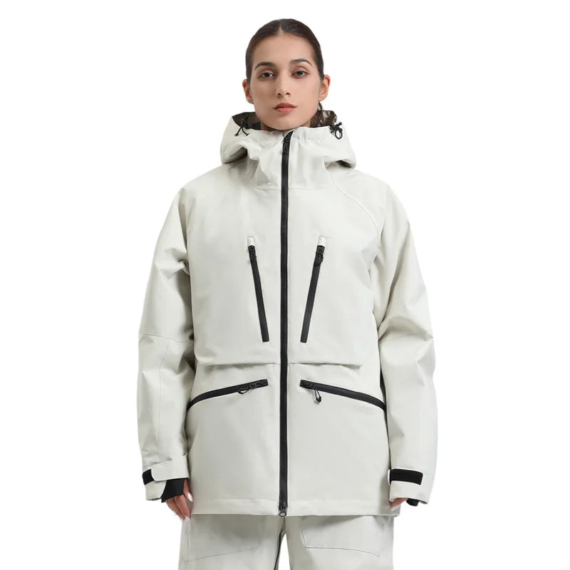 Unisex Kapuzenjacke mit mehreren Reißverschlusstaschen-unisex jacket-Alpenkind