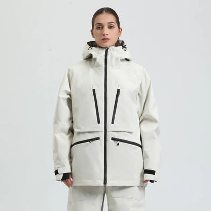 Unisex Kapuzenjacke mit mehreren Reißverschlusstaschen-unisex jacket-Alpenkind