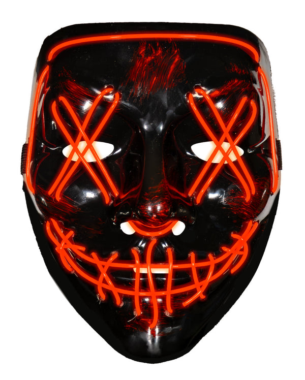 Unisex LED-Halloweenmaske mit Spritzmuster-Halloween-Alpenkind