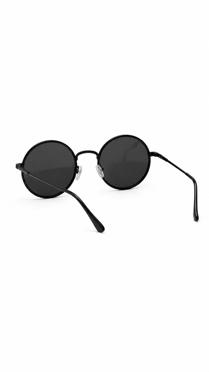 Unisex Runde Sonnenbrille mit dünnen Bügeln-Glasses for men-Alpenkind